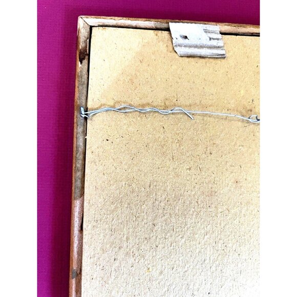 Antique Guest "Welcome"  Note Sign w. Drawing Copy Right 1923 US - Wood Frame - Picture 7 of 7